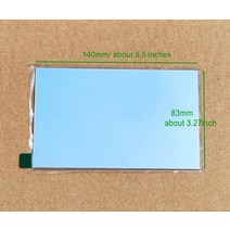 5.8 인치 프로젝터 단열 유리 렌즈 HD 브라이트닝 편광 필름 열 폴라로이드 노란색 스크린 수리 140x83mm