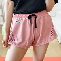 스토리원 여성 펀칭 이중 레이어드 반바지 요가복 필라테스복 RKFT-SPT32