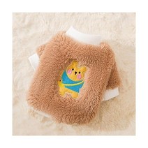 소형견 옷 애완용품 애완견 반려동물 대형견 강아지 중형견 애완동물을위한 스위트 큐티 크리스마스 개 작은 개를위한 겨울 부드러운 코트 치와와 보스톤 테리어, XL, G