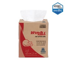 와이프올 X80 와이퍼 80매 산업용 정비용 오물제거 흡착포 42360, 단품