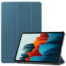갤럭시탭s7 케이스 북커버 파우치 젤리 키보드 커버 EF-DT970UBKGKR for, S7 FE 12.4인치, 짙은 녹색