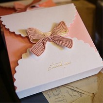 백일떡 포장 정사각 리본 예쁜 선물상자 10개 돌잔치 이벤트 답례품 기프트박스 기념품, 그린