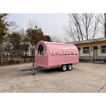 푸드 주방 샐러드 트럭 커피트레일러 칵테일바 카라반 핑크 감성 가득 주방겸비한 푸드 커피, 1개