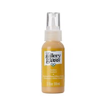 Plaid 갤러리 스테인 글라스 펜 2oz 색상선택 글라스 데코 스테인글라스 물감, 14 Amber