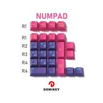 Domikey Pumper 사이버 펑크 체리 프로필 abs doubleshot keycap mx 키보드 포커 87 104 xd64 xd68 xd84 BM, 한개옵션2, 05 CP Pumper Numpad, 한개옵션1
