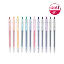 델리 델리 델라이트 중성 컬러 젤펜 다꾸 잉크펜 12색 0.5, 퍼플(EG118)