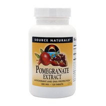 소스내추럴스 석류 추출물 500 mg 120 타블렛, 3병, 120정