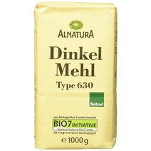 알나투라 6 팩 Dinkel Mehl 유기농 스펠트 밀가루630