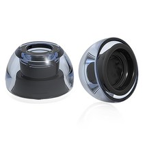 더조은셀러 에어팟프로 호환 라텍스 이어팁 인비저블, 인비저블 다크 클리어, SS