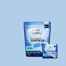자연퐁 식기세척기세제 스팀워시 55입+5입 1EA, 자연퐁 주방세제 솔잎 4kg 3+1개