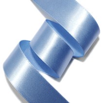 리본벨리 공단리본 넓이 25mm 40mm 50mm 길이 50y(45m), 연청