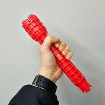 세면대 수전 배관 분해 공구 파이프렌치, 1개