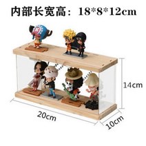 다층 계단식 인테리어 피규어 장식장 레고 아크릴 진열장 우드 취미방 꾸미기, 스몰사이즈1층20x10x14cm[열림문]