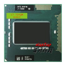 I7-8700K 인텔 코어 i7720QM i7 SLBLY 1.6 GHz 쿼드 8 스레드 CPU 프로세서 6W 45W 소켓 G1 rPGA988A, 한개옵션0