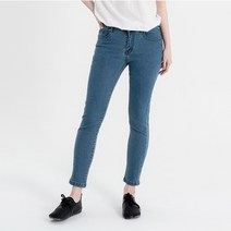 여성용 스판 스키니 데님 팬츠