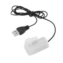 견고한 1pc 미니 잠수정 워터 펌프 DC 3-6V 저소음 브러시리스 모터 80-120L/H, 04 빨간