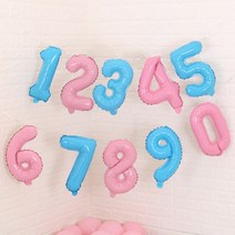 [지호] 이니셜풍선 캔디 숫자 16인치 은박풍선, [캔디핑크] 은박풍선_숫자 7
