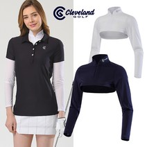 클리브랜드 UV차단 냉감 하프 집업 여성 긴팔 볼레로형 이너웨어 언더레이어 골프웨어 CGKWIT259x