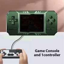 투윤mall 옛날오락실게임 가정용 레트로게임기 싱글 및 더블 520게임제공 한글자막지원, 게임패드가 있는 녹색