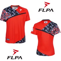 플라이파워 플파 스포츠 배드민턴 신박한 정리 티셔츠 레드 TA-21208RD