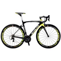 초경량 탄소 카본 자전거 Sava 전체 섬유 도로 700c 체이스 6.0 도로 8.4kg 완전한 섬유 프레임휠 세트프론트 포크 장비, 54cm, 검정 노랑