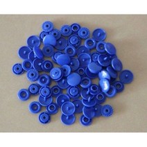 똑딱이단추 플라스틱 스냅 버튼 클립 악세사리 프레스 스터드 패스너 T3 수지 200 세트207608, Royal Blue