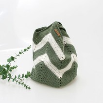러브컨츄리 웨이브 코튼 숄더백 DIY키트(동영상포함) 뜨개질 DIY 패키지, 231, 234