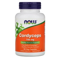 나우푸드 코디셉스 동충하초 750mg 식물성캡슐 90정 Now Foods Cordyceps, 1, 1개