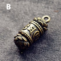 잘 나가는 완전 빠른 더 빠르게 열쇠 고리 황동 부처님 관음 수트라 실린더 펜던트 걸이형 목걸이 보석 알