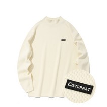 COVERNAT 허니 와플 모크넥 니트 크림 CO2103LT09IV