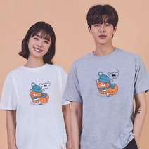 키밍 고양이와 쥐 흰색티셔츠 남녀공용티셔츠