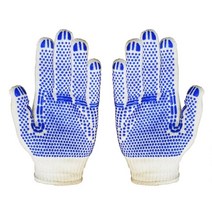 파란점 도뜨 미끄럼방지 작업 면장갑 10p 벌초 미끄럼방지장갑 막장갑