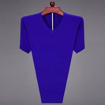 카디건 과 가 니트 반팔 티셔츠 V 넥 반팔 퓨어 씬 아빠옷 할아버지겨울옷 40대남자옷 중년남자옷