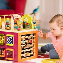 [브랜드B] 제니쥬 원목 롤러코스터 B toys Wooden Activity Cube Zany Zoo