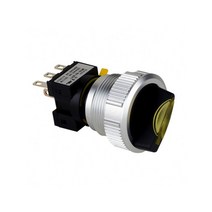 1A1B 2단 셀렉터 스위치 12V DC LED ON-ON 22mm NF22-S22C1, 화이트 [NF22-S22CW1]