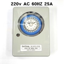 타이머 STS-100타임스위치 25A간판타이머 40W램프60개까지 이상사용할시반드시마그네트스위치를부착하여사용하세요 모터부하AC220V/1500W가능 STS100, STS-100