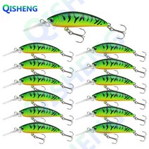 [QISHENG] 쏘가리 미노우 농어 미노우 꺽지 볼락 배스 13개입/세트 하드베이트 싱킹 루어, LHW-8#, 롱립 미노우(5g)