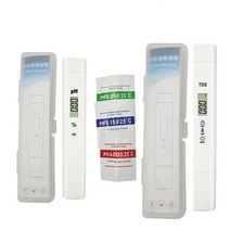 ph측정기 휴대용 멀티 파라미터 수질 분석기 PH 측정기 TDS 펜 3V 산도 조합 1 세트, 01 PH TDS_01 0.01