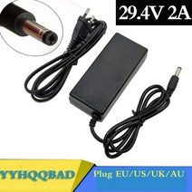 완속홈충전기Yyhqqbath 29.4V 2A 24V 25.2V 25.9V 전기 스쿠터 전기 자전거 7 시리즈 Li 이온 배터리 충전, 03 UK