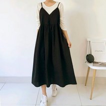 퍼니걸스 3896 뷔스티에 레이스 롱 원피스 여성의류