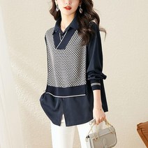 루나 베스트 레이어드 롱셔츠 블라우스