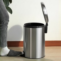 무소음 스텐페달휴지통 쓰레기통 12L 20L_ 995008EA, 올래플러스 메트로페달휴지통 20L