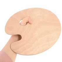 원목 나무 팔레트 목재 미술파렛트 유화 물감 팔레트 / 옵션선택, 원형, 대