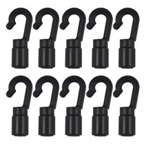 플라스틱 카약 코드 후크 연결 번지 충격 보트용 클립 딩기 DIY 탄성 로프 10 개, 02 C