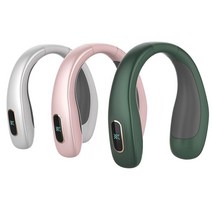 스마트 목난로 목걸이형 히터 넥 핫 워머 대용량 9600mAh 발열 온도 조절가능, 핑크