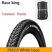 Continental 26 27.5 29 2.0 2.2 MTB 타이어 레이스 킹 자전거 타이어 안티 펑크 180TPI 접는 타이어 타이어 산악 자전거 타이어 X- 킹, 29x2.0 wihte, 1개