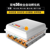부화기 입문용 2021년 신상품 조류 자동 부화 병아리 계란부화기 36란 실험, 25. 계란부화기 56란(더블 전기 자동)