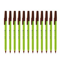 모나미 153 스틱 비비드 볼펜 0.7mm 1타(12개입), 그린(12개입)