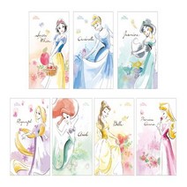 폭시샵 디즈니 프린세스 노트 (겹치지 않는) 7종 올 클리어 세트