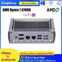 스틱PC 초 미니 PC MINIPC 안드로이드 피시 팬리스 AMD 라이젠 7 4700U 4500U 게이밍 윈도우 11 10 데스크탑 컴퓨터 인터넷 서버 HTPC WiFi6 BT5., Ryzen 3 4300U WiFi6, 미국, 8GB DDR4 256GB NVMe